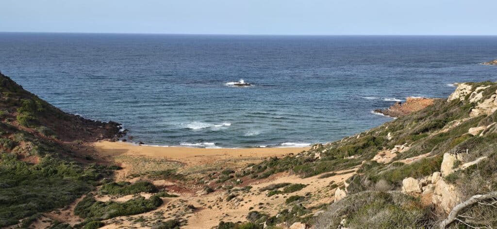 Cala Pilar Menorca vista desde arriba