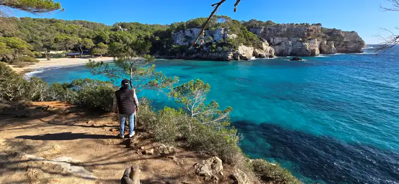 Vista de la Cala Macarella