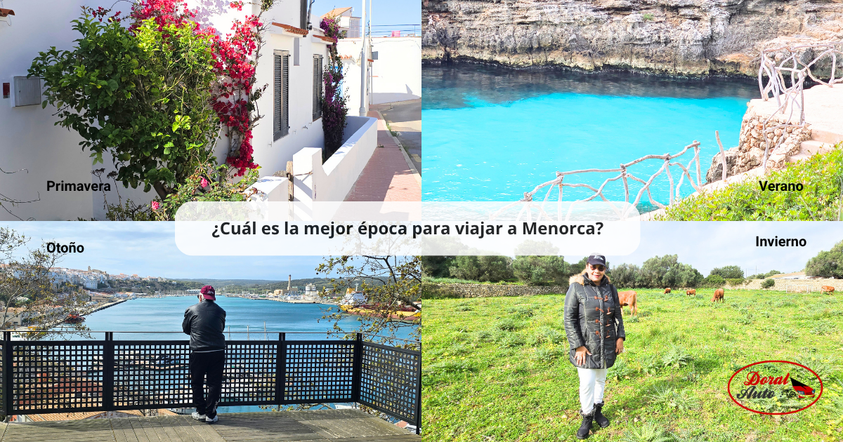 Mejor época para viajar a Menorca y disfrutar de sus paisajes y calas